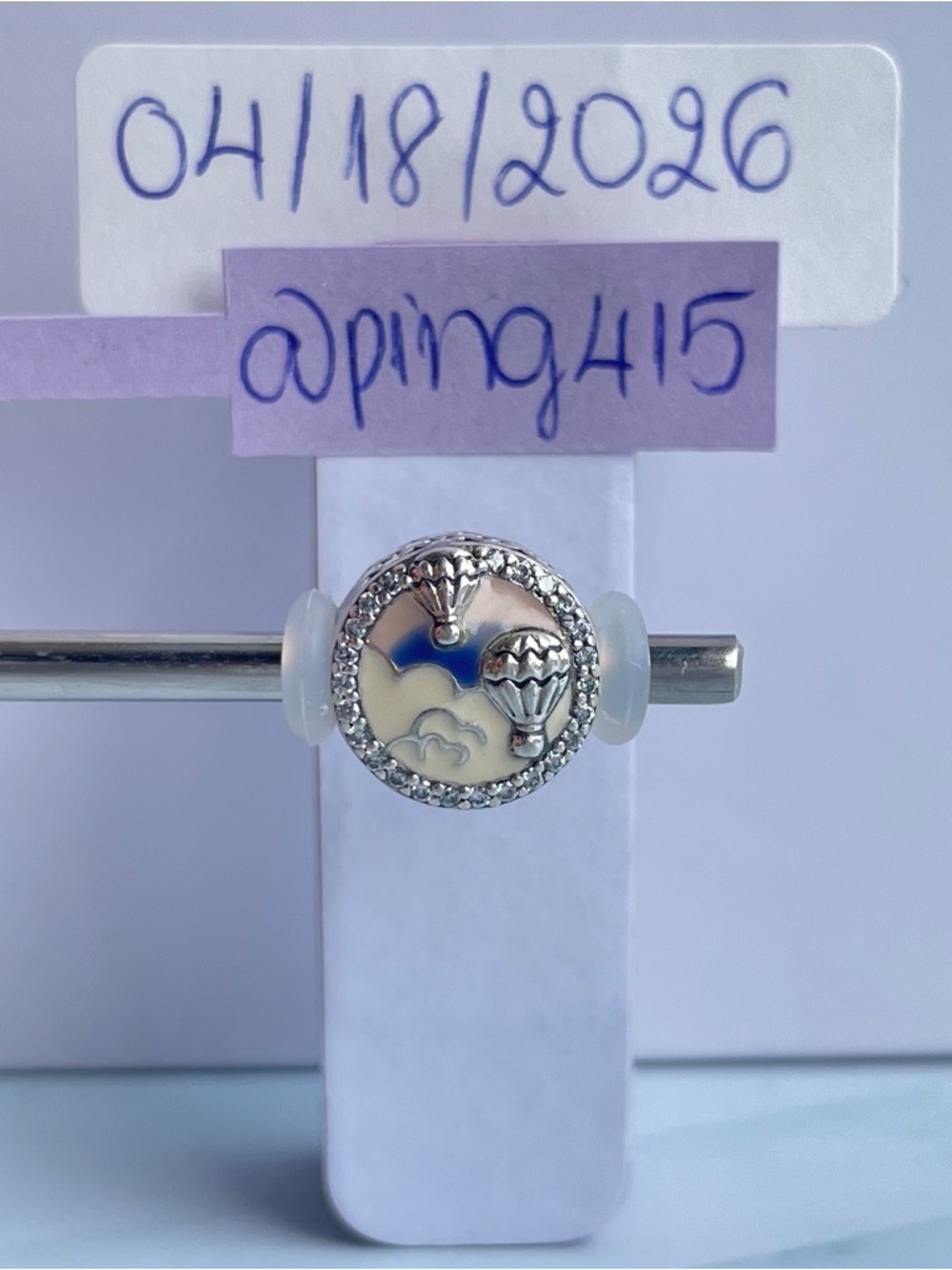 Pandora Hot Air Balloon Trip Charm